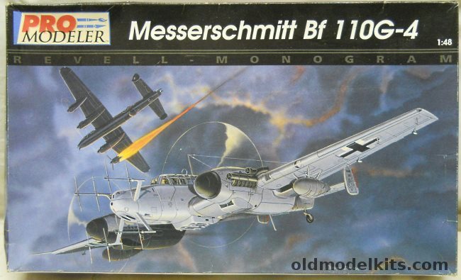 Monogram 1/48 Messerschmitt Bf-110 G-4 - Luftwaffe NJG 6 Southern Germany Defense of the Reich / NJG 5 Defense of the Reich - Pro Modeler Issue (Bf110G4), 85-5933 plastic model kit